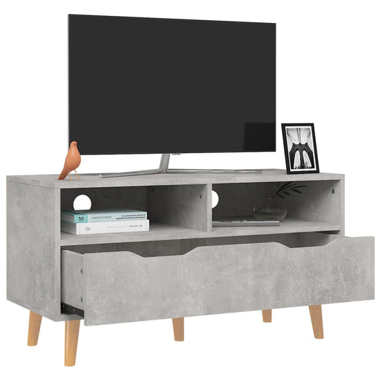 Tv-meubel 90x40x48,5 cm bewerkt hout betongrijs MeubelReus