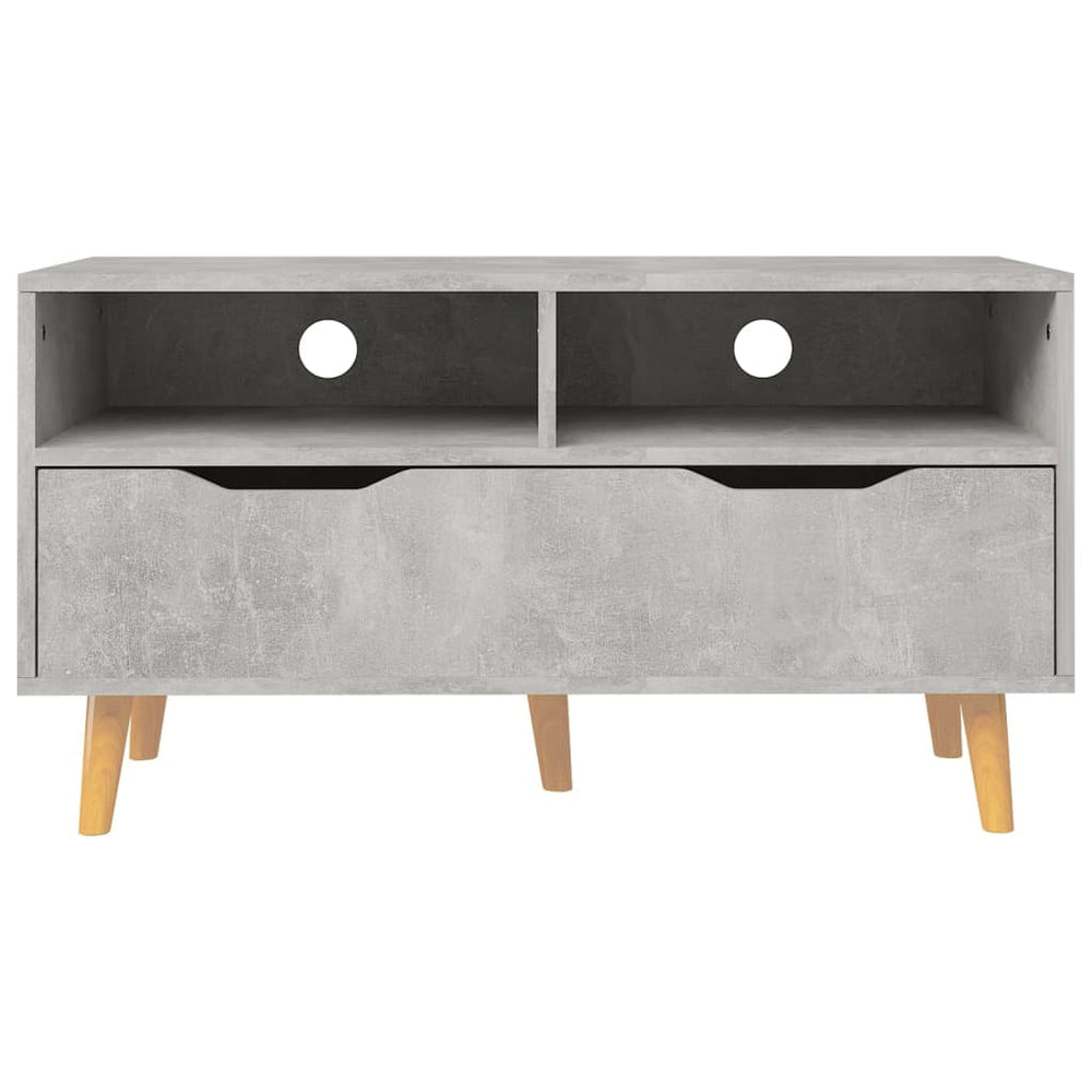 Tv-meubel 90x40x48,5 cm bewerkt hout betongrijs MeubelReus