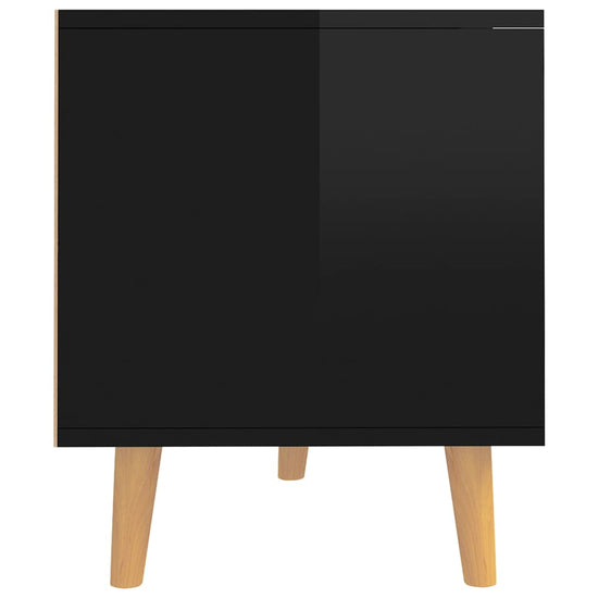Tv-meubel 90x40x48,5 cm bewerkt hout hoogglans zwart MeubelReus
