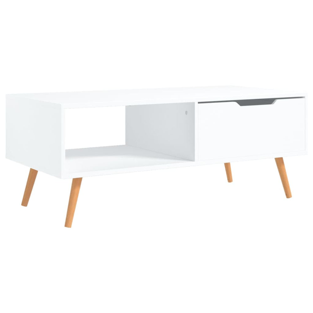 Salontafel 100x49,5x43 cm spaanplaat wit MeubelReus