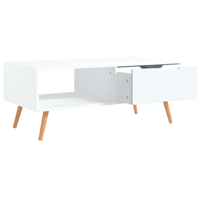Salontafel 100x49,5x43 cm spaanplaat wit MeubelReus