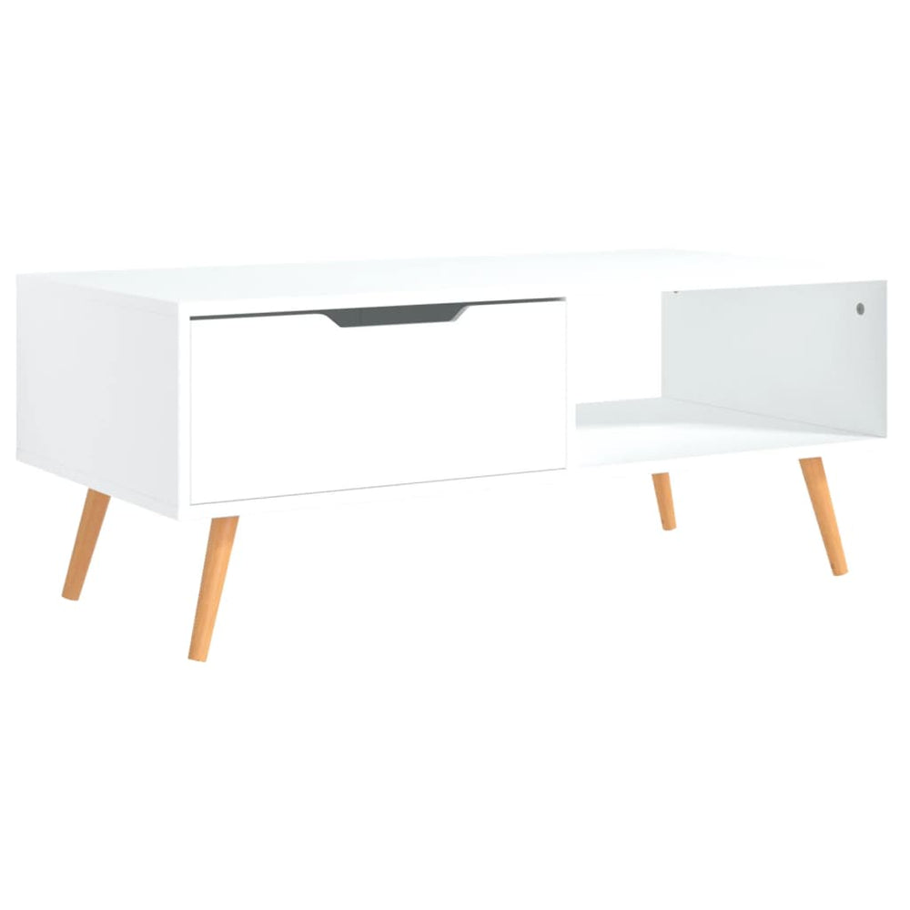 Salontafel 100x49,5x43 cm spaanplaat wit MeubelReus