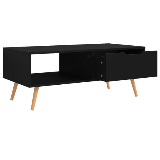 Salontafel 100x49,5x43 cm spaanplaat zwart MeubelReus