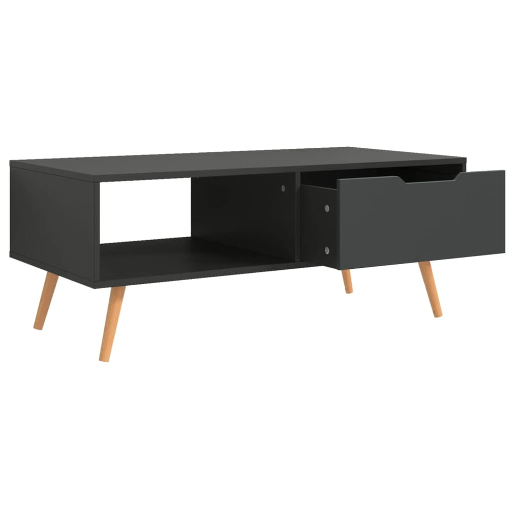 Salontafel 100x49,5x43 cm spaanplaat grijs MeubelReus