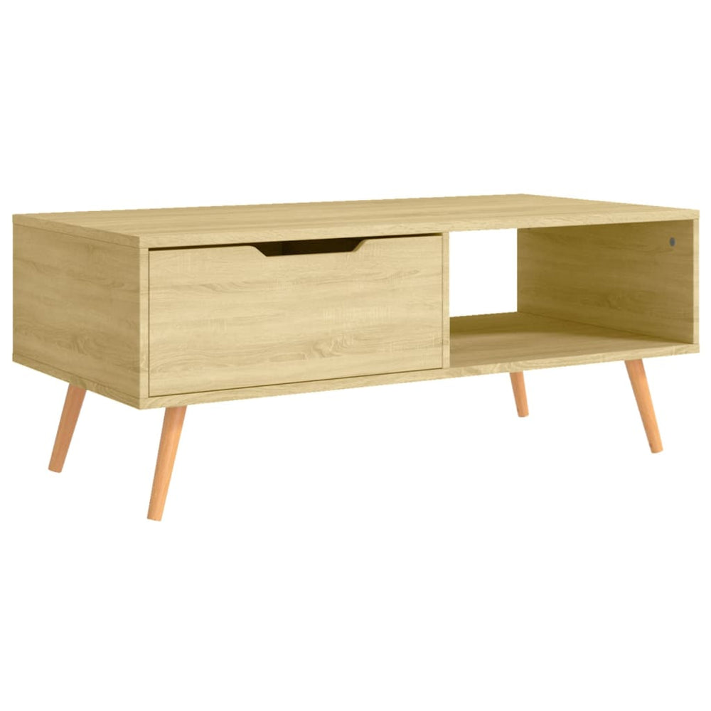 Salontafel 100x49,5x43 cm spaanplaat sonoma eikenkleurig MeubelReus