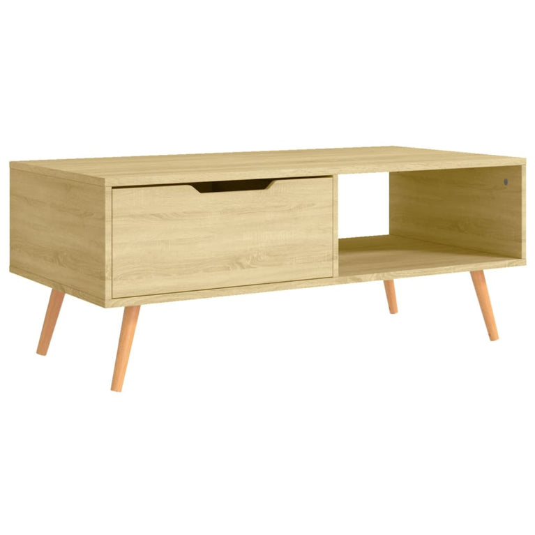 Salontafel 100x49,5x43 cm spaanplaat sonoma eikenkleurig MeubelReus