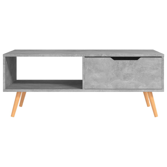 Salontafel 100x49,5x43 cm spaanplaat betongrijs MeubelReus