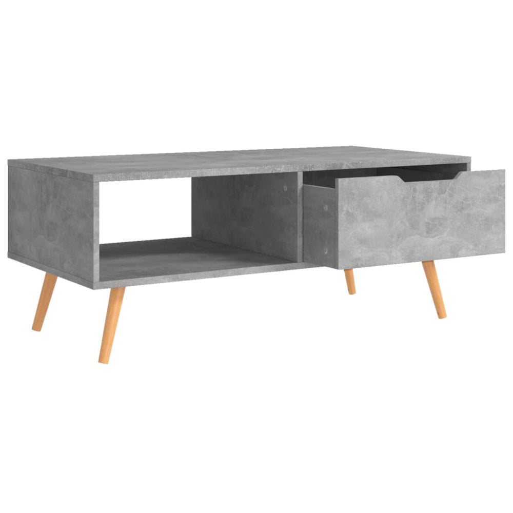 Salontafel 100x49,5x43 cm spaanplaat betongrijs MeubelReus