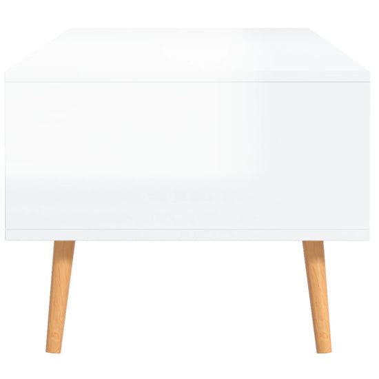 Salontafel 100x49,5x43 cm spaanplaat hoogglans wit MeubelReus
