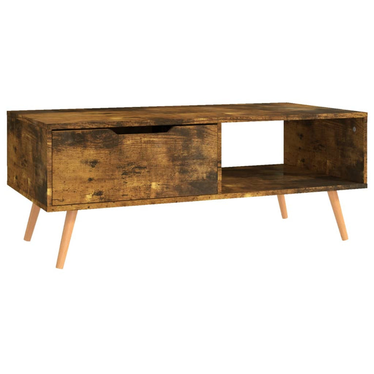 Salontafel 100x49,5x43 cm spaanplaat gerookt eikenkleurig MeubelReus