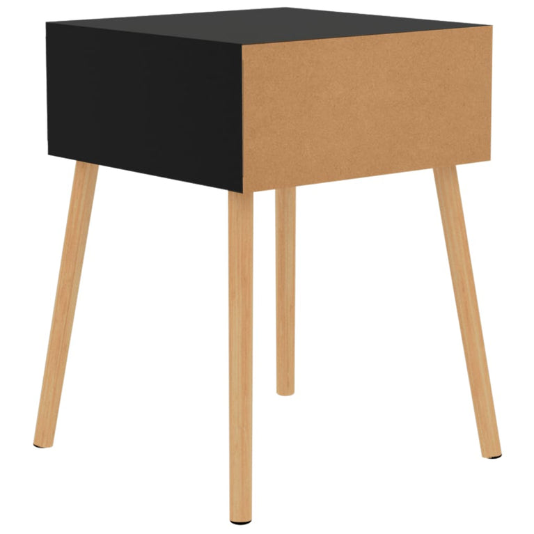 Nachtkastjes 2 st 40x40x56 cm spaanplaat zwart MeubelReus