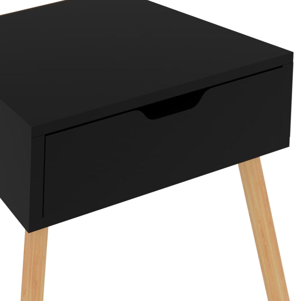 Nachtkastjes 2 st 40x40x56 cm spaanplaat zwart MeubelReus
