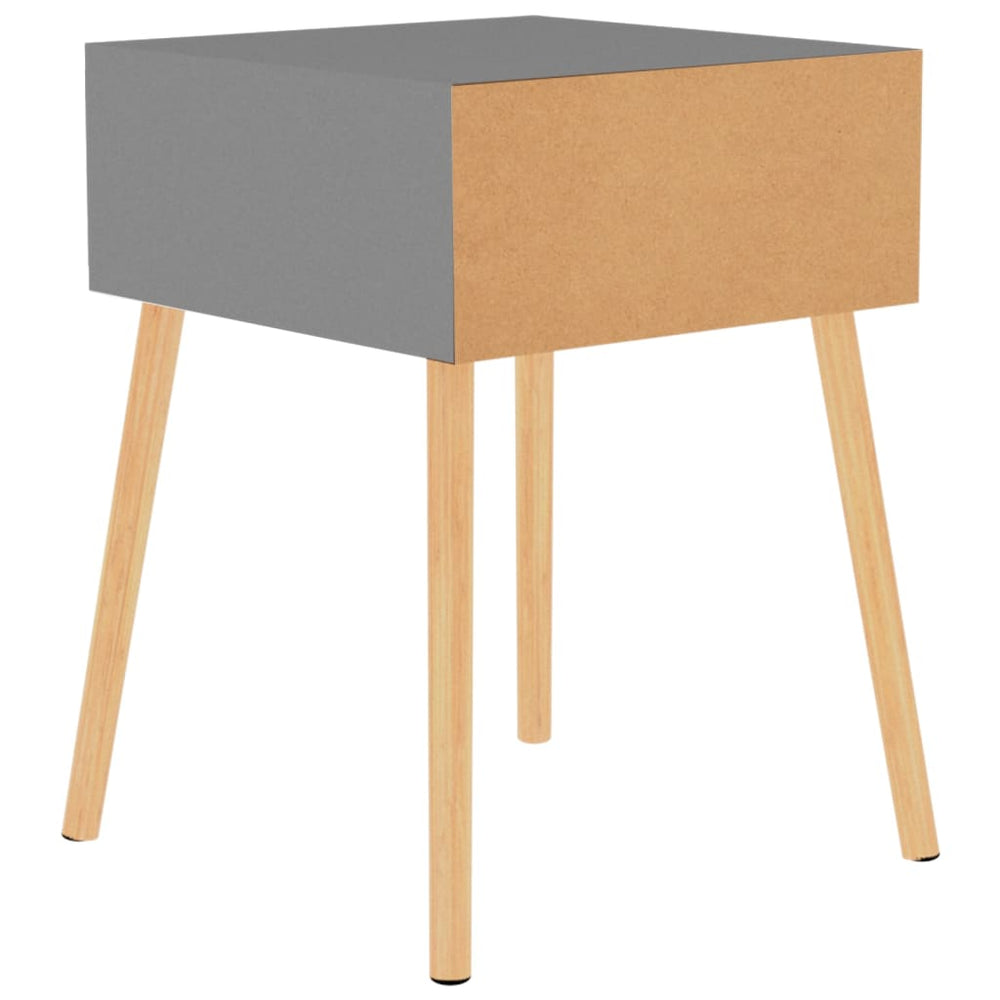 Nachtkastjes 2 st 40x40x56 cm spaanplaat grijs MeubelReus