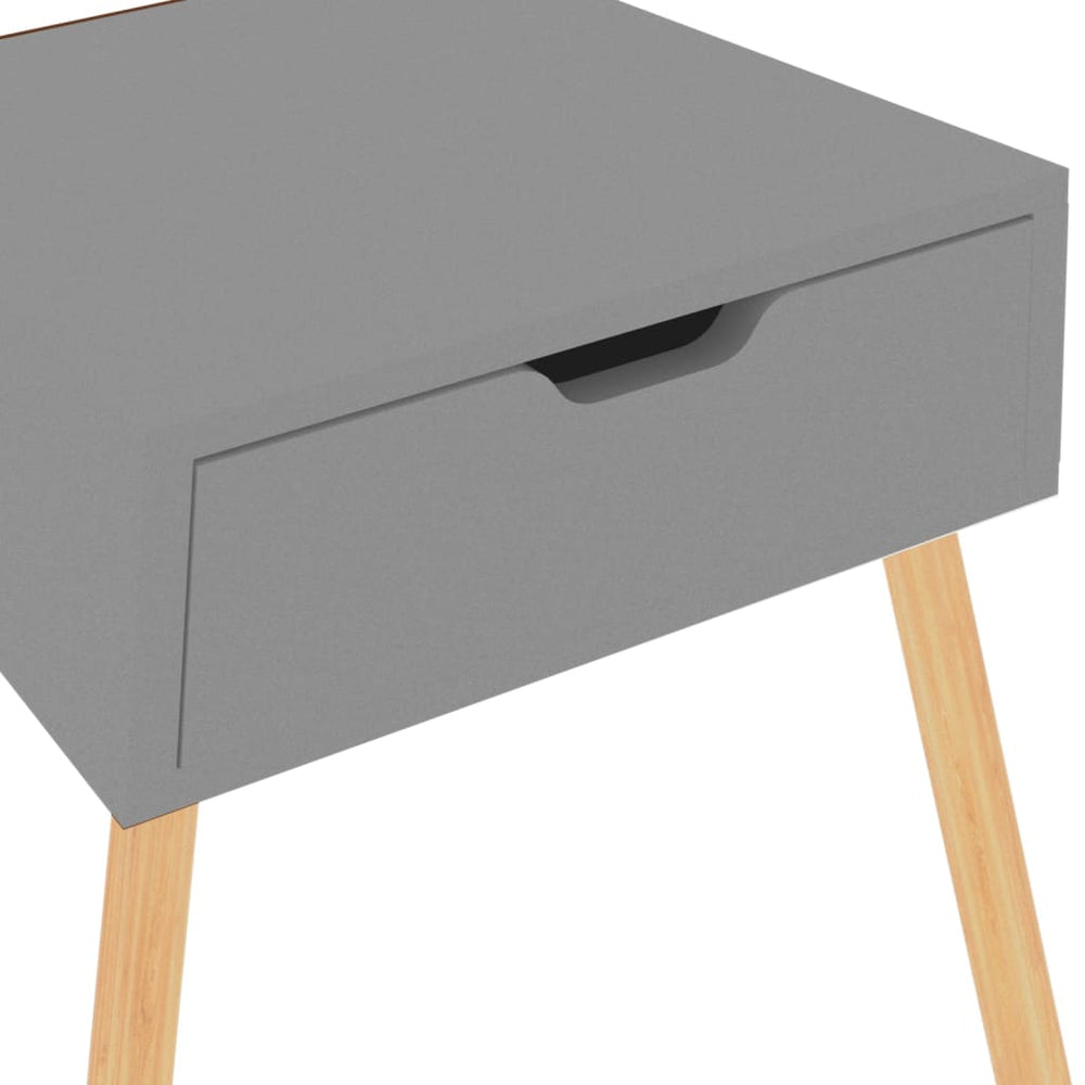 Nachtkastjes 2 st 40x40x56 cm spaanplaat grijs MeubelReus