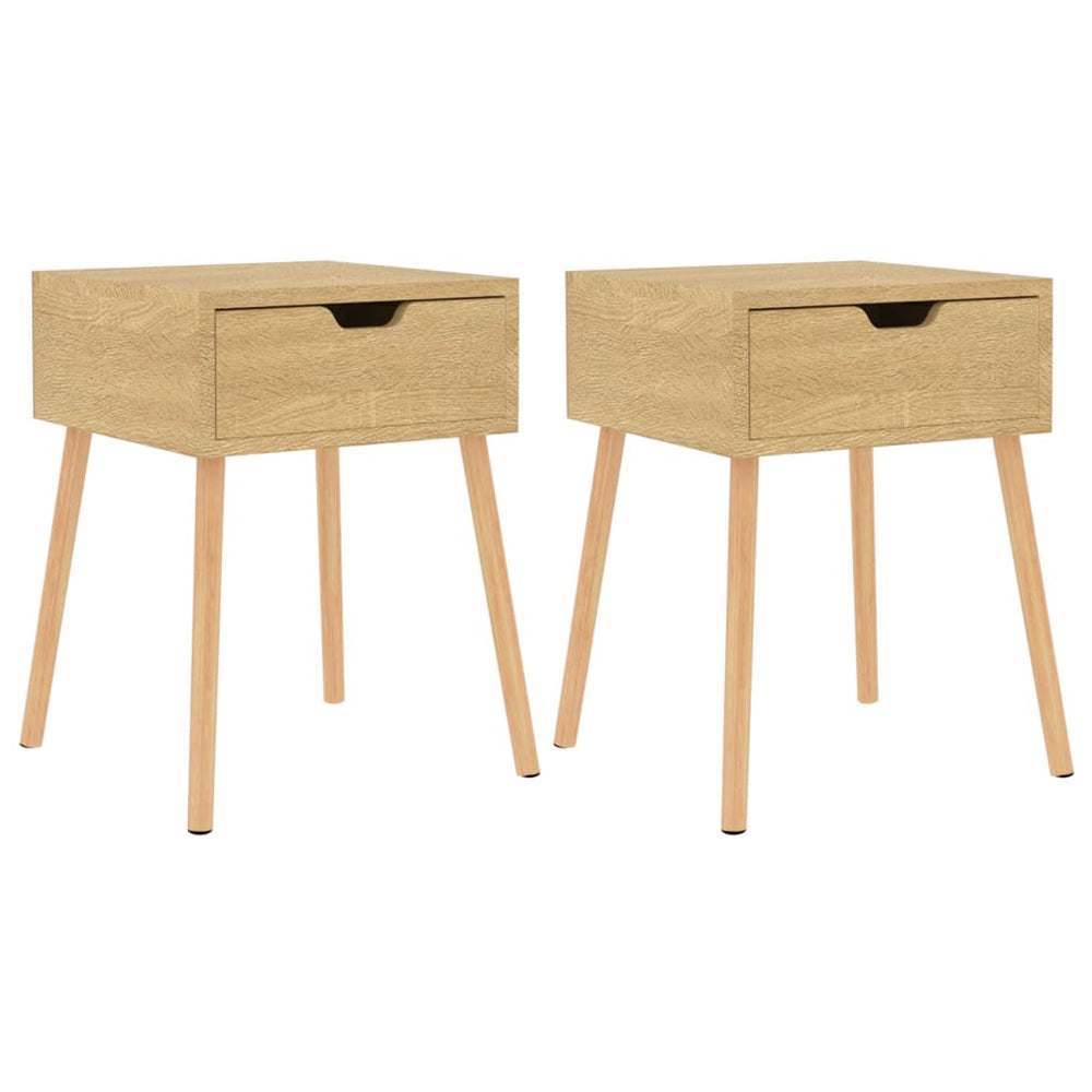 Nachtkastjes 2 st 40x40x56 cm spaanplaat sonoma eikenkleurig MeubelReus