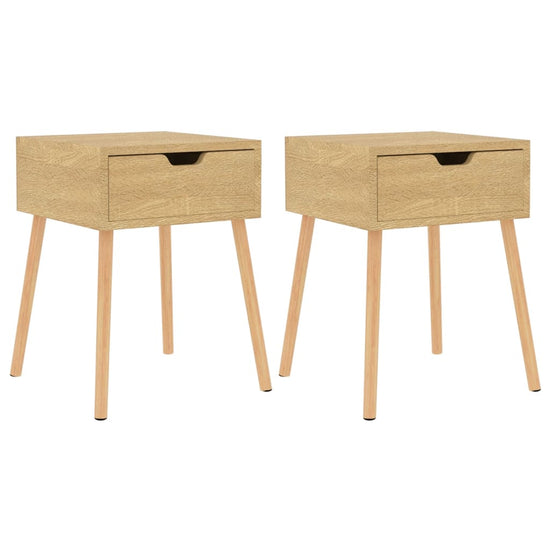 Nachtkastjes 2 st 40x40x56 cm spaanplaat sonoma eikenkleurig MeubelReus