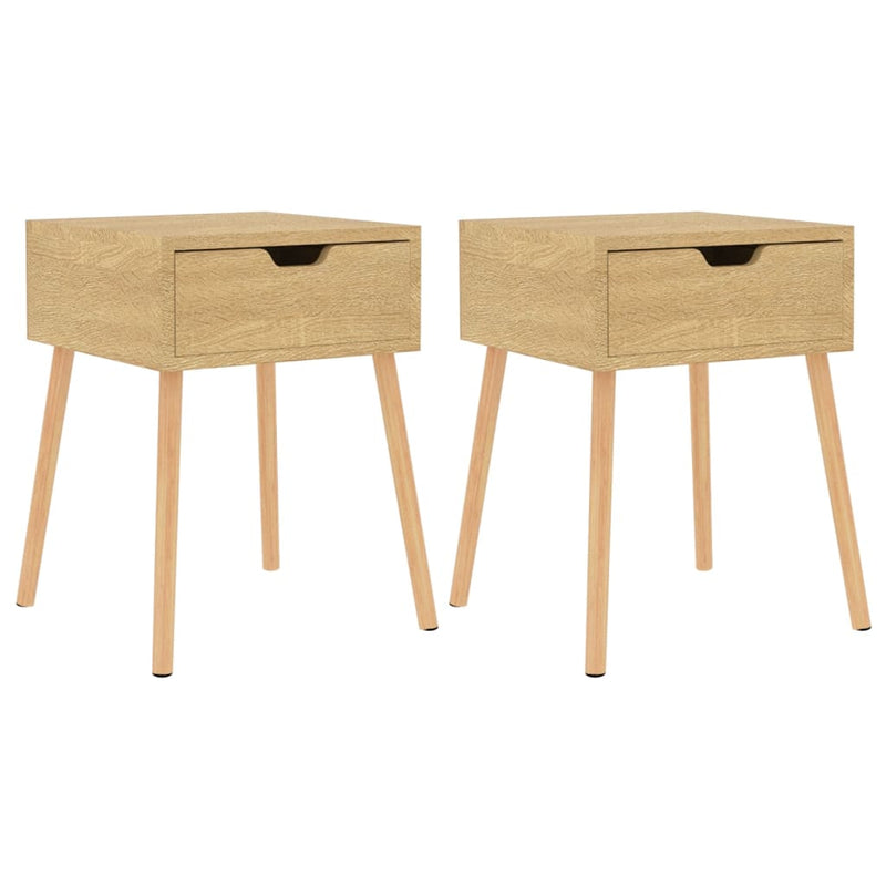 Nachtkastjes 2 st 40x40x56 cm spaanplaat sonoma eikenkleurig MeubelReus