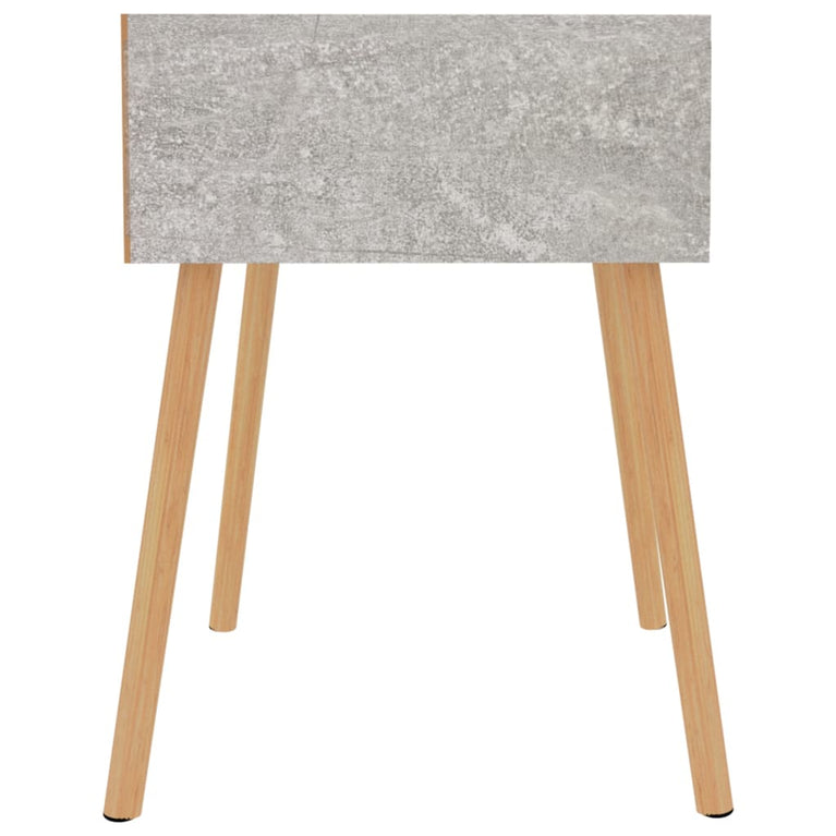 Nachtkastje 40x40x56 cm spaanplaat betongrijs MeubelReus