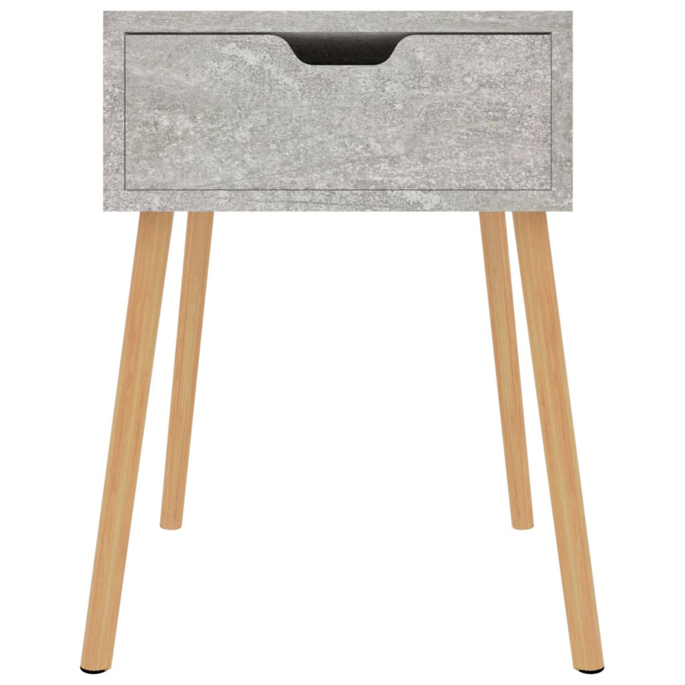 Nachtkastjes 2 st 40x40x56 cm spaanplaat betongrijs MeubelReus