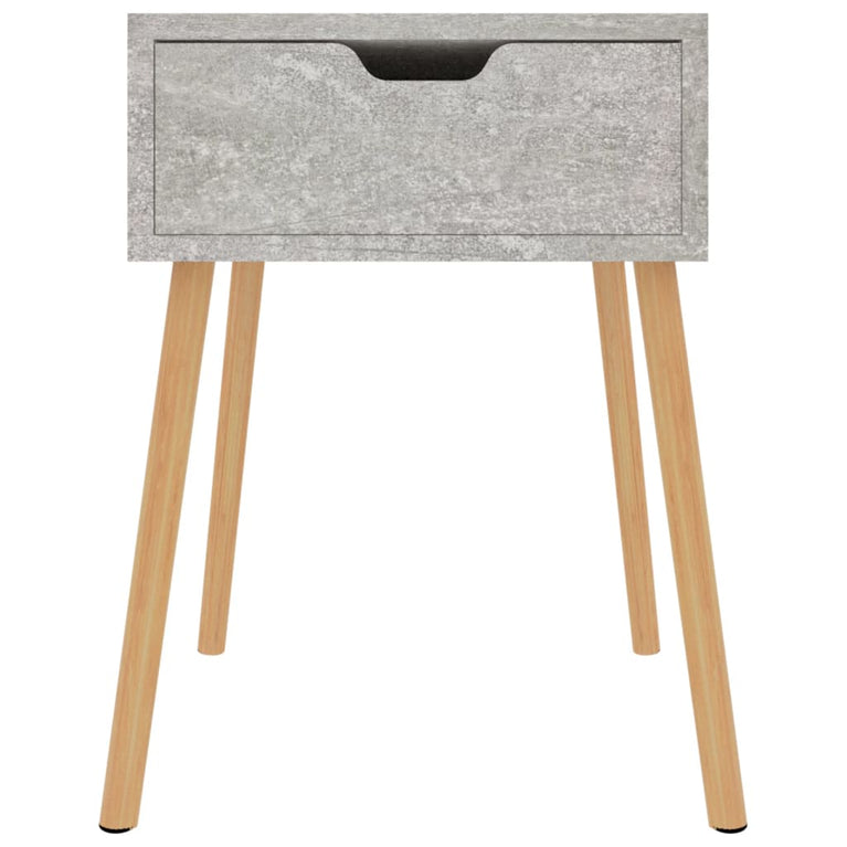 Nachtkastjes 2 st 40x40x56 cm spaanplaat betongrijs MeubelReus