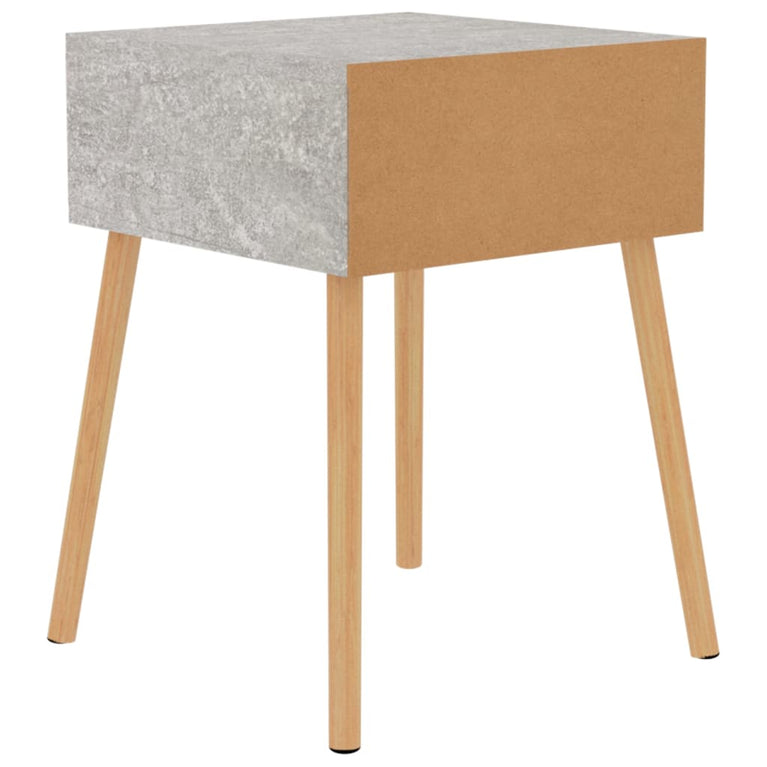 Nachtkastjes 2 st 40x40x56 cm spaanplaat betongrijs MeubelReus
