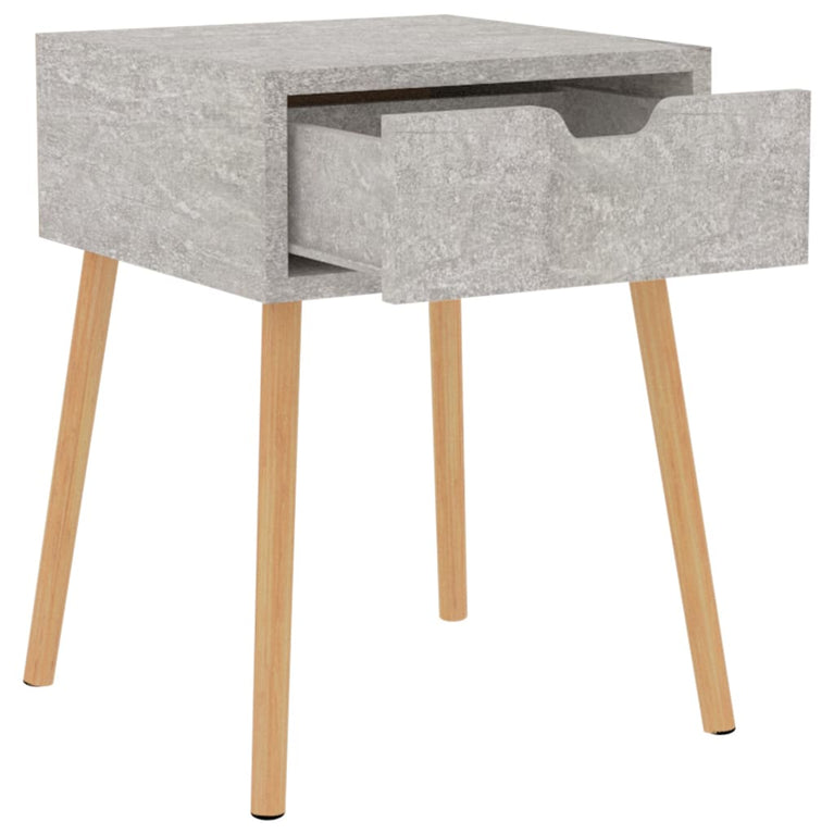 Nachtkastjes 2 st 40x40x56 cm spaanplaat betongrijs MeubelReus