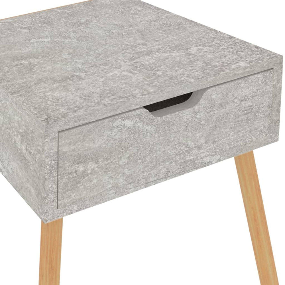 Nachtkastjes 2 st 40x40x56 cm spaanplaat betongrijs MeubelReus