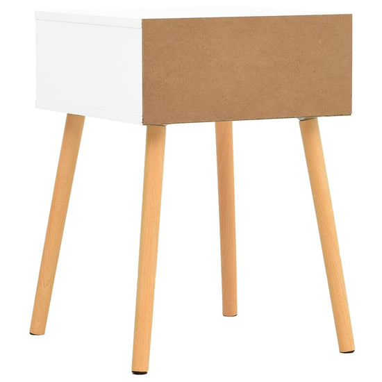 Nachtkastjes 2 st 40x40x56 cm spaanplaat wit en sonoma eiken MeubelReus