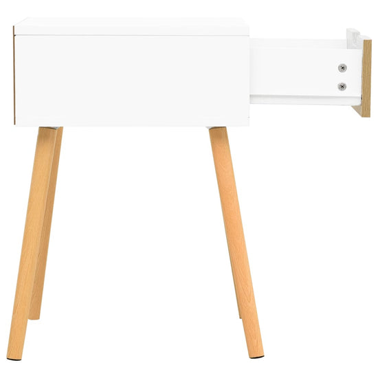 Nachtkastjes 2 st 40x40x56 cm spaanplaat wit en sonoma eiken MeubelReus