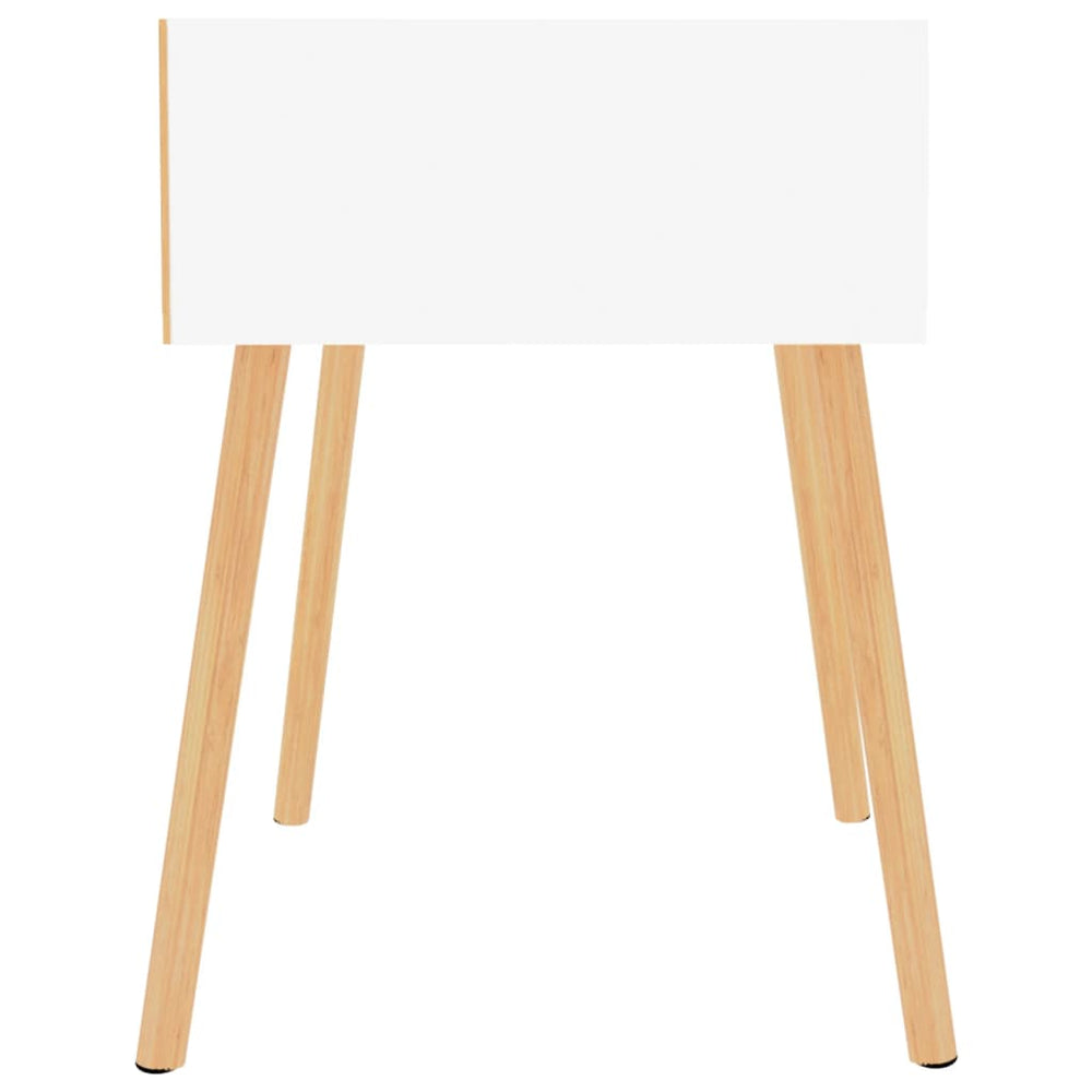 Nachtkastje 40x40x56 cm spaanplaat hoogglans wit MeubelReus