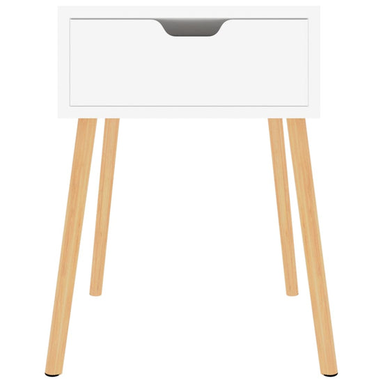 Nachtkastjes 2 st 40x40x56 cm spaanplaat hoogglans wit MeubelReus