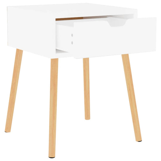 Nachtkastjes 2 st 40x40x56 cm spaanplaat hoogglans wit MeubelReus