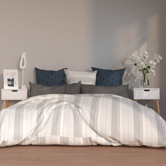 Nachtkastjes 2 st 40x40x56 cm spaanplaat hoogglans wit MeubelReus