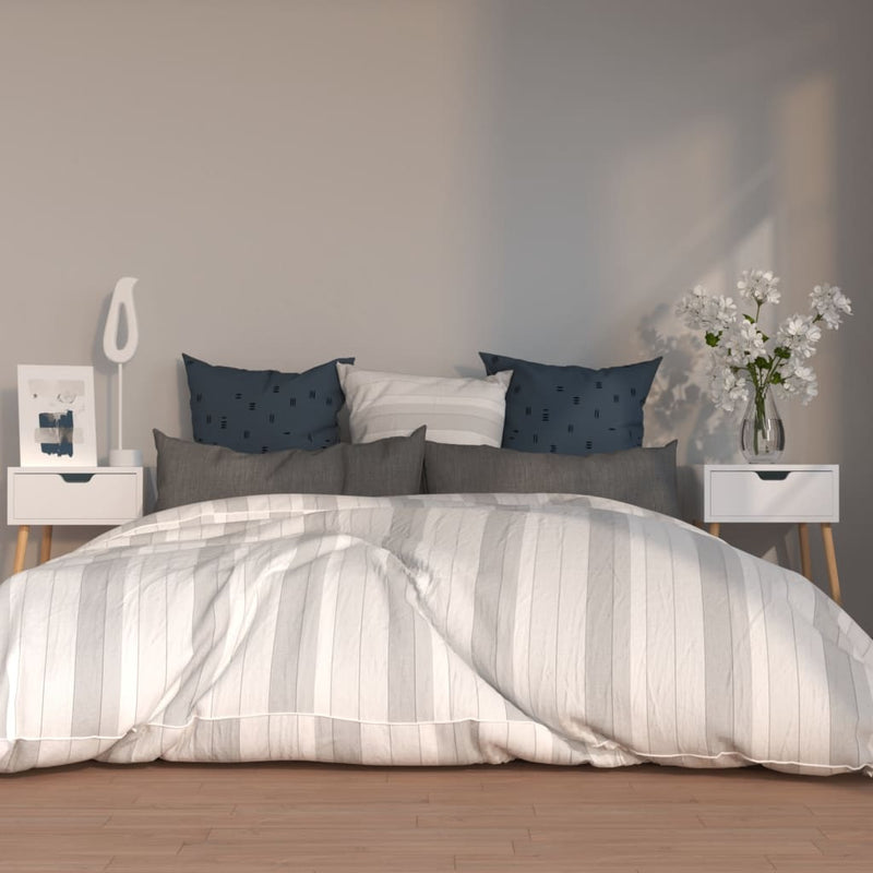 Nachtkastjes 2 st 40x40x56 cm spaanplaat hoogglans wit MeubelReus
