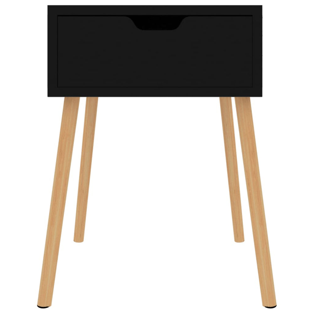 Nachtkastjes 2 st 40x40x56 cm spaanplaat hoogglans zwart MeubelReus