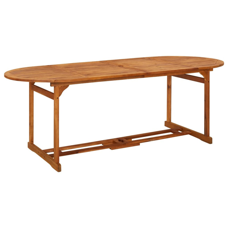Tuintafel 220x90x75 cm massief acaciahout MeubelReus