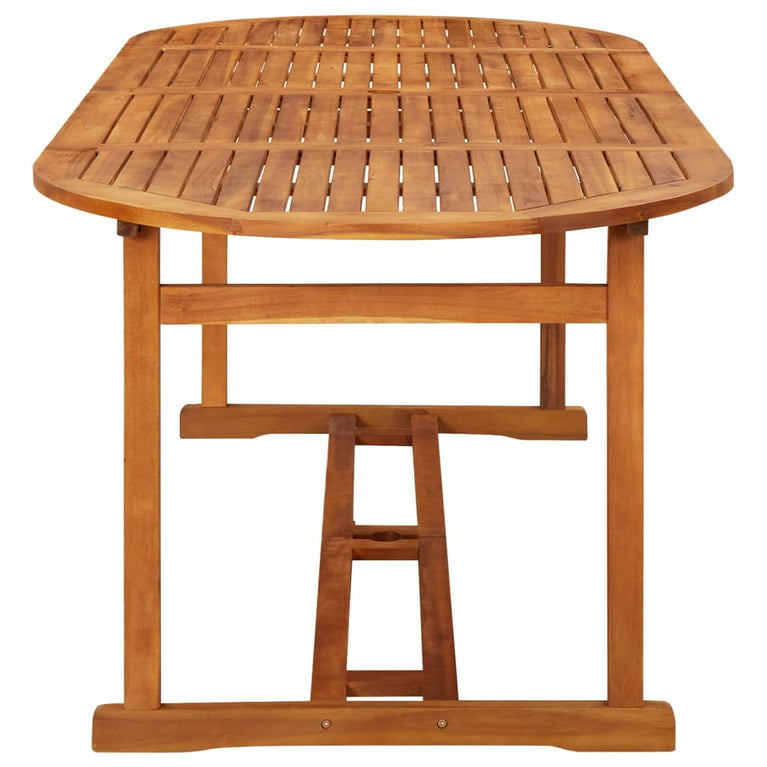 Tuintafel 220x90x75 cm massief acaciahout MeubelReus