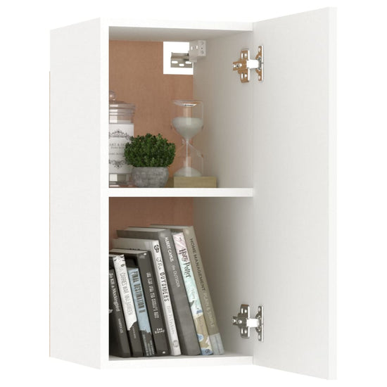 Tv-meubel 30,5x30x60 cm bewerkt hout wit MeubelReus