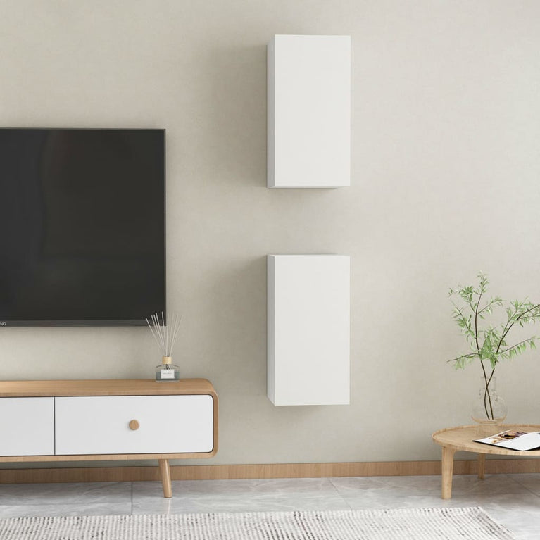 Tv-meubelen 2 st 30,5x30x60 cm bewerkt hout wit MeubelReus