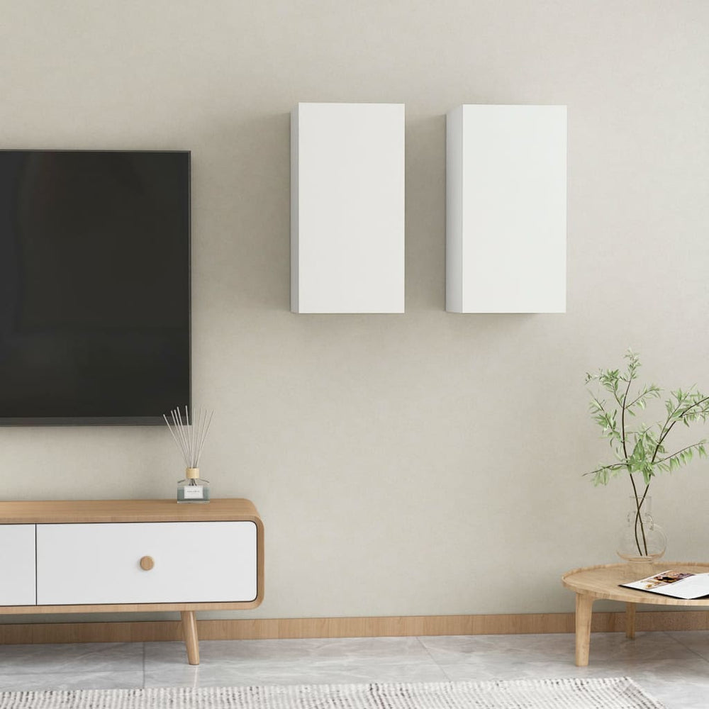 Tv-meubelen 2 st 30,5x30x60 cm bewerkt hout wit MeubelReus