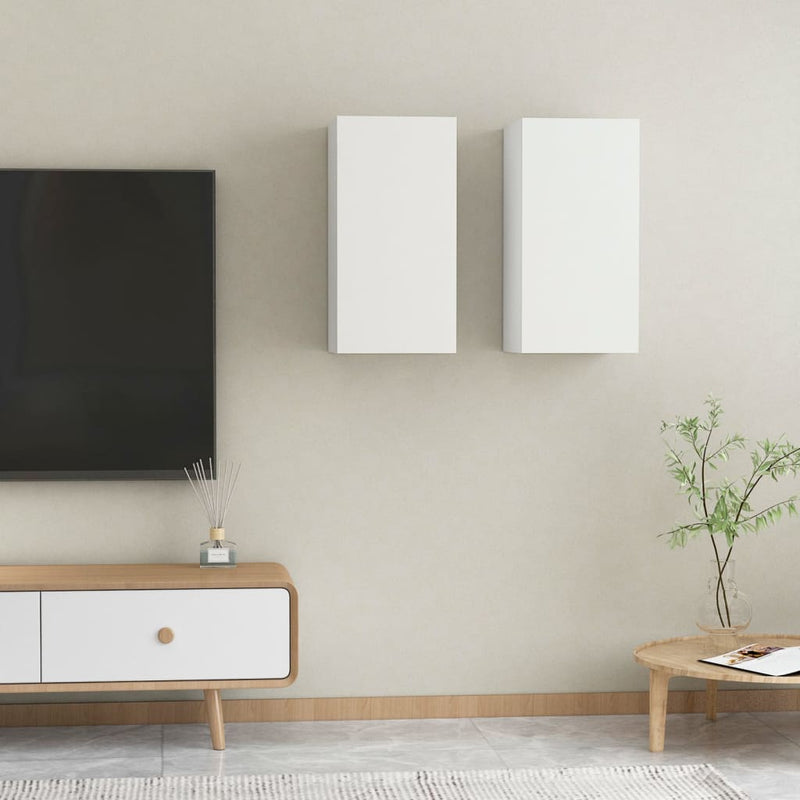 Tv-meubelen 2 st 30,5x30x60 cm bewerkt hout wit MeubelReus