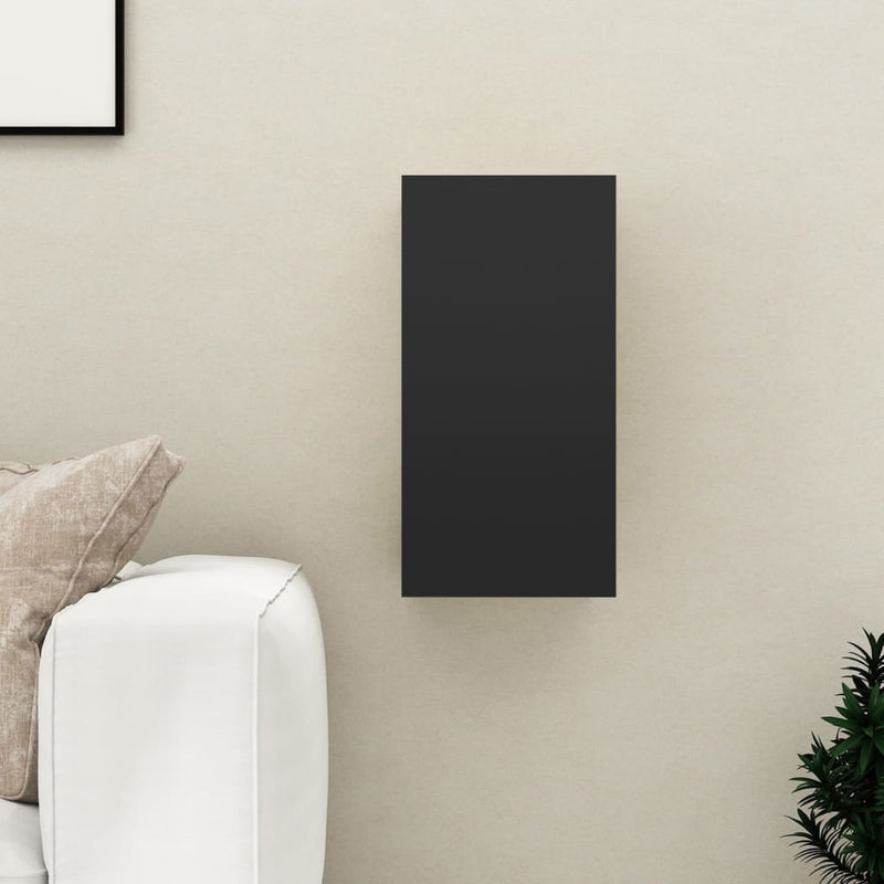 Tv-meubel 30,5x30x60 cm spaanplaat zwart MeubelReus