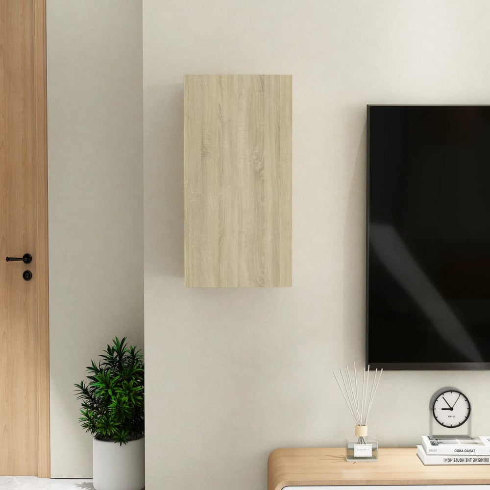 Tv-meubel 30,5x30x60 cm spaanplaat sonoma eikenkleurig MeubelReus