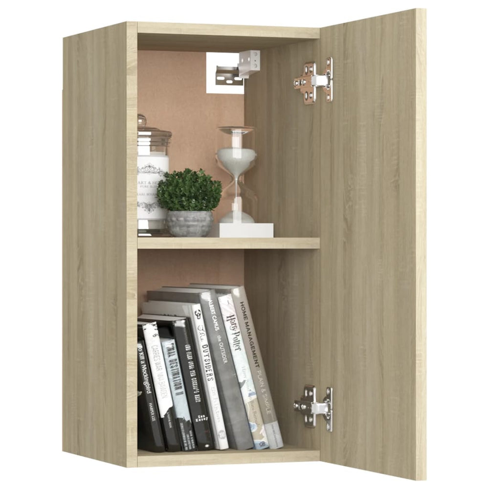 Tv-meubelen 2 st 30,5x30x60 cm spaanplaat sonoma eikenkleurig MeubelReus