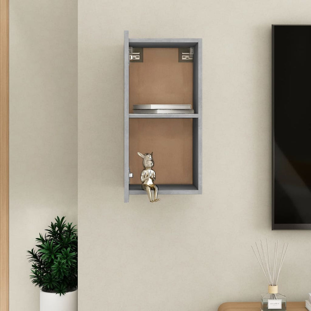 Tv-meubel 30,5x30x60 cm spaanplaat betongrijs MeubelReus