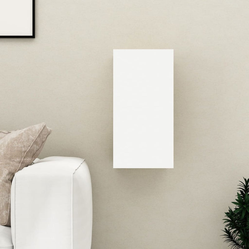 Tv-meubel 30,5x30x60 cm spaanplaat wit en sonoma eikenkleurig MeubelReus