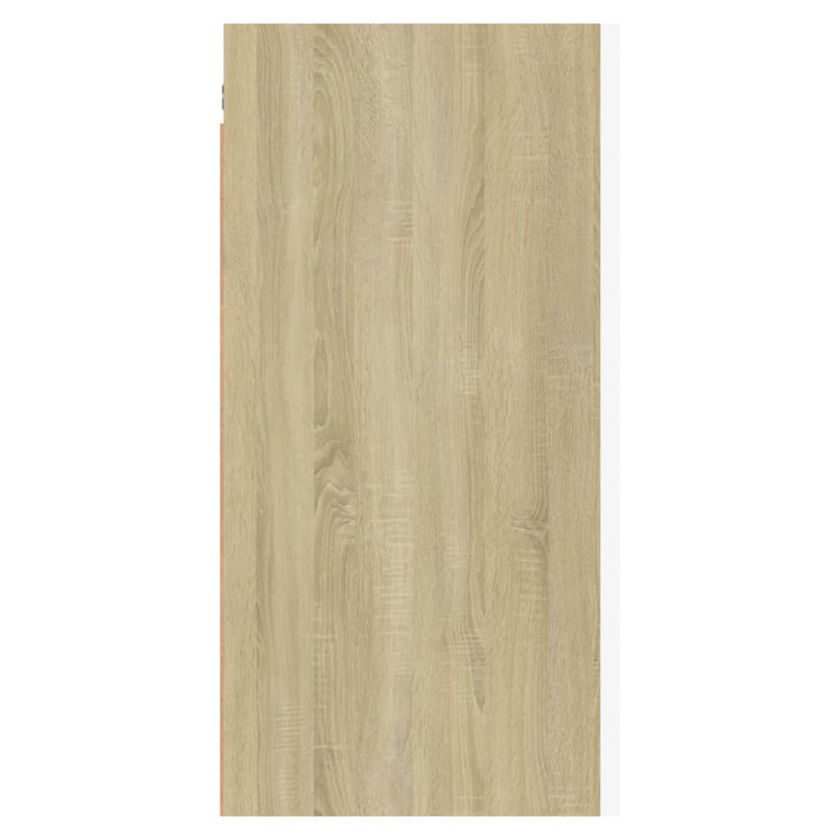 Tv-meubelen 2 st 30,5x30x60 cm bewerkt hout wit en sonoma eiken