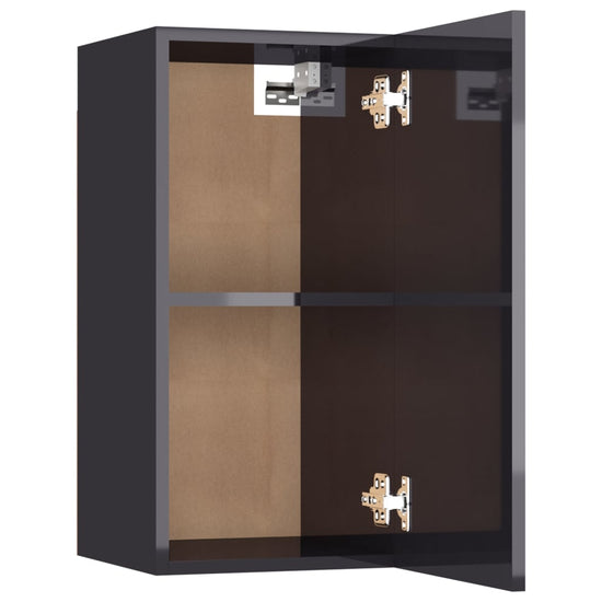 Tv-meubel 30,5x30x60 cm spaanplaat hoogglans grijs MeubelReus