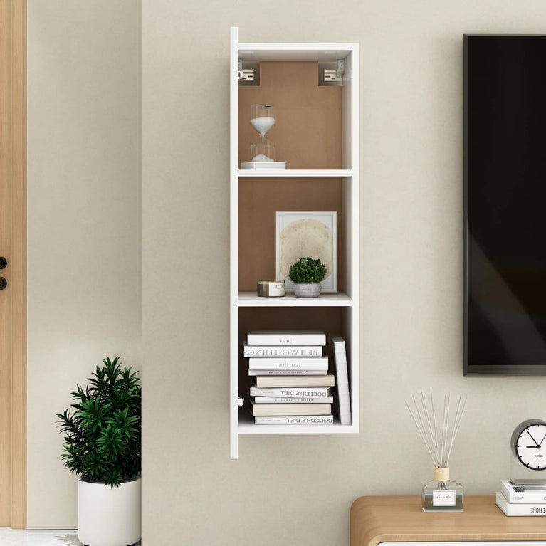 Tv-meubel 30,5x30x90 cm spaanplaat wit MeubelReus