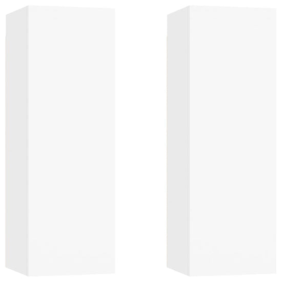 Tv-meubelen 2 st 30,5x30x90 cm spaanplaat wit MeubelReus